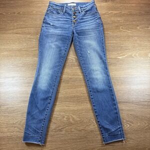 Madewell Women's High Riser Skinny Skinny Jeans Size 25 Button Fly